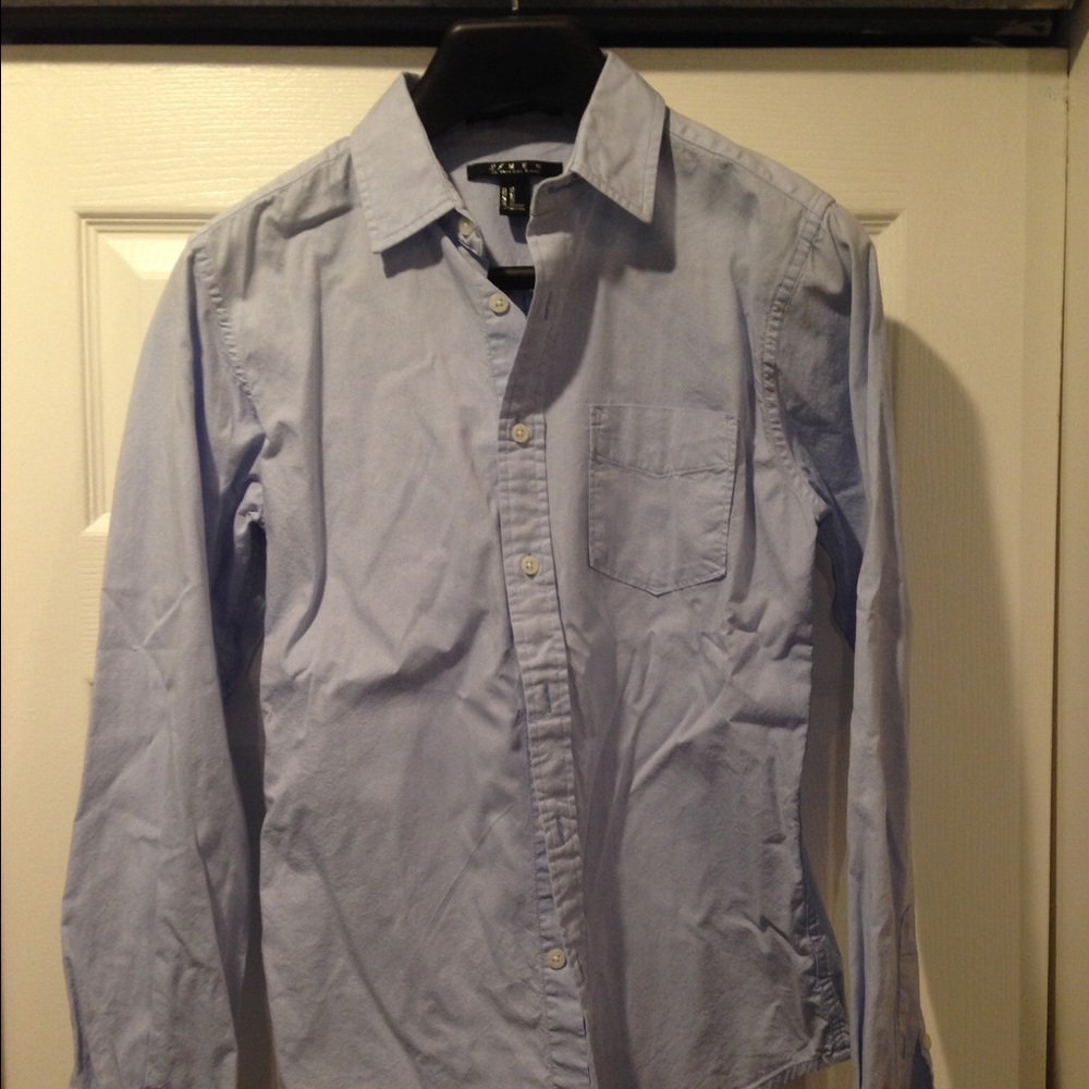 21Men blue button down shirt - xs