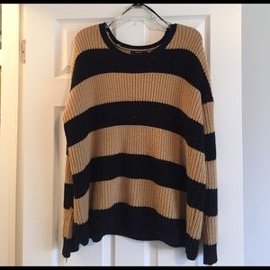 Oversized striped sweater