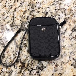 Black Coach wristlet