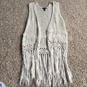 cute fringe crochet vest