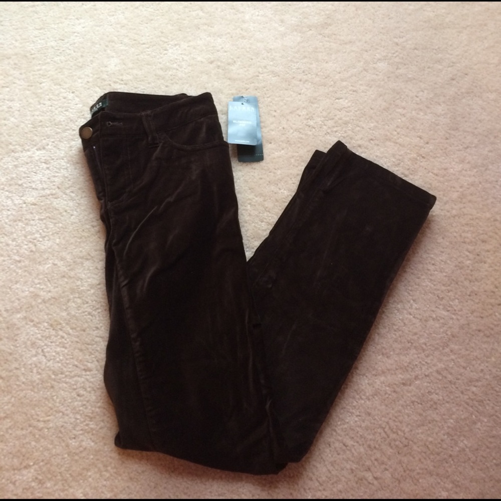 Ralph Lauren Petite Brown Pants NWT
