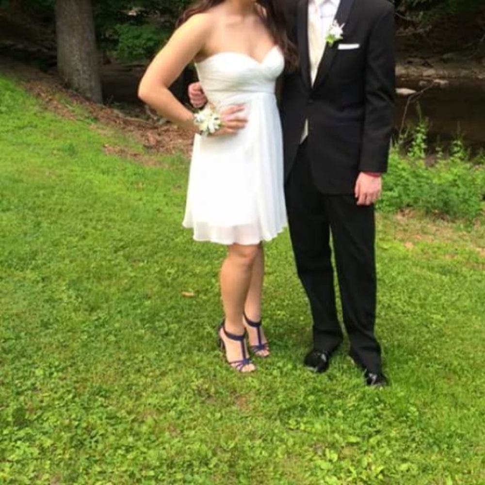 White Short Prom Dress