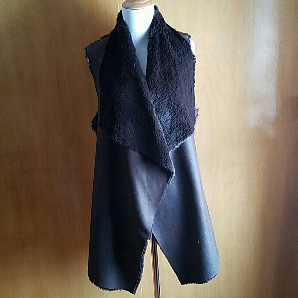 Faux Suede Vest