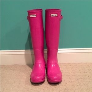 Hot Pink Hunter Boots