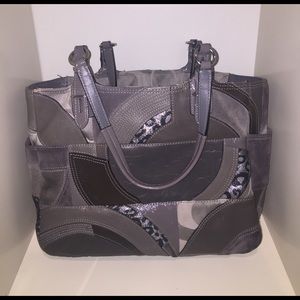 Coach Grey Patchwork Bag