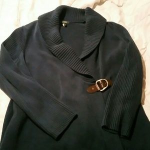 Ralph Lauren blue equestrian sweater VGC