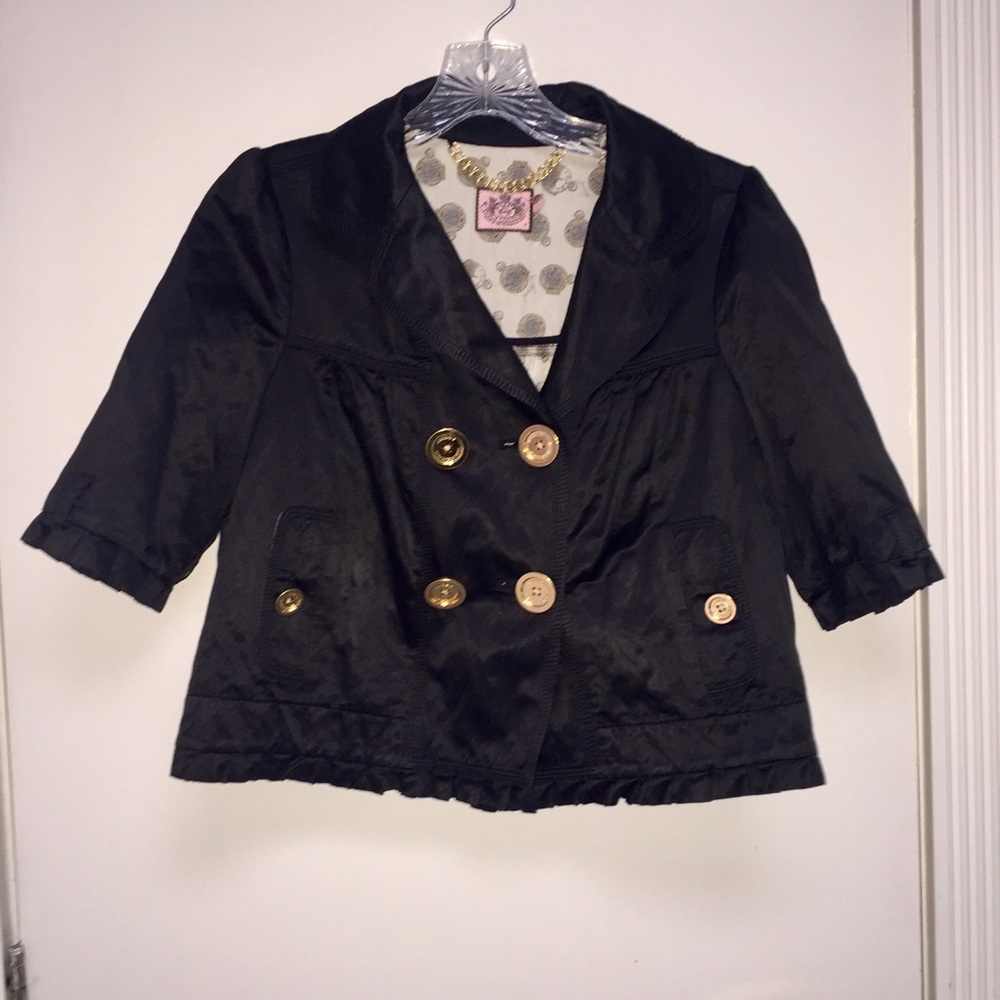 ⭐️JUICY COTURE cropped blazer with gold buttons⭐️