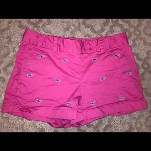 Vineyard Vines pink whale shorts