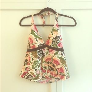 FLORAL TANKINI SWIM TOP