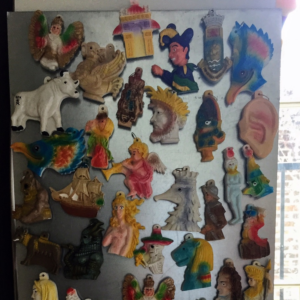 Rex Mardi Gras bead magnets