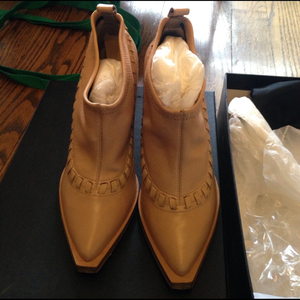 Alexander wang nude booties