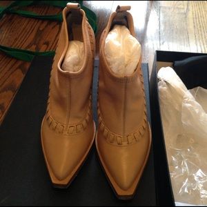 Alexander wang nude booties