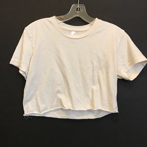 Cream crop top