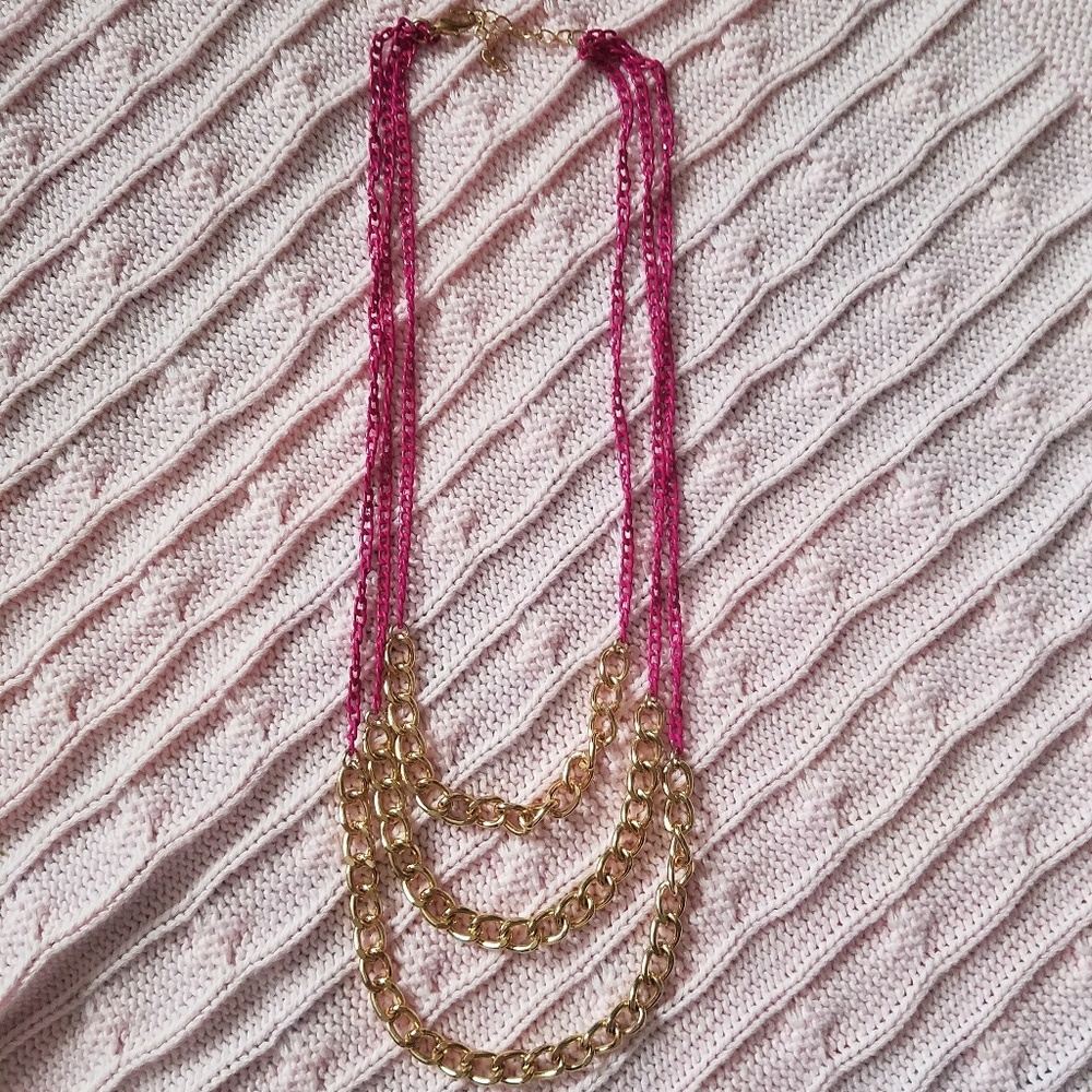 Pink and Gold Necklace