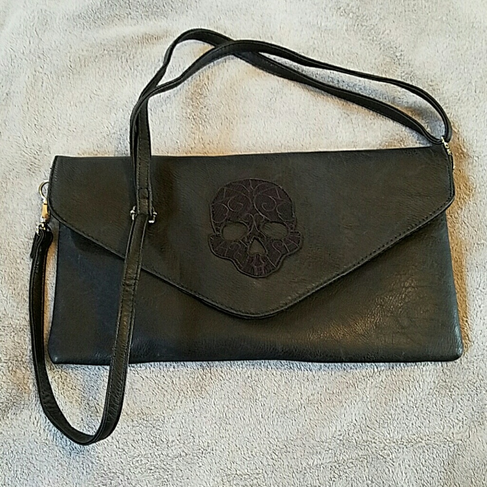 Torrid Black Skull Crossbody Bag