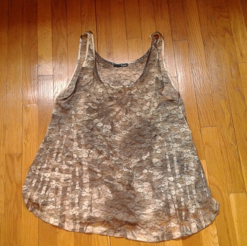 Sheer Lace Tank