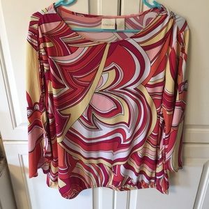 Chico's Mod Print Blouse