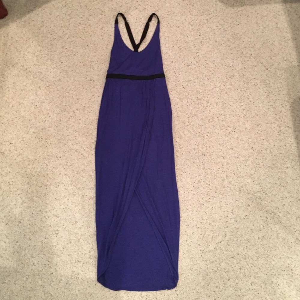 UrbanOutfitters black&blue maxi dress size medium