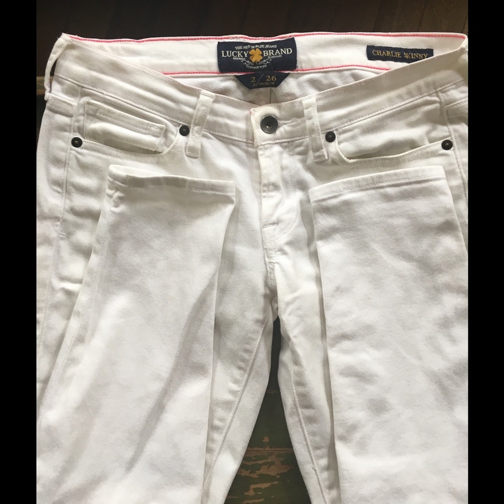 Lucky Brand --White "Charlie" Skinny Jean