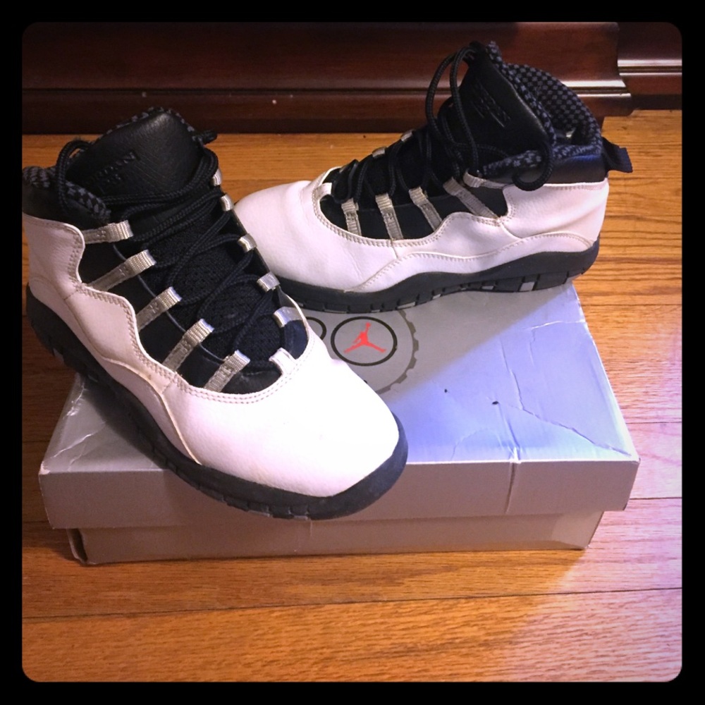 Jordan 10's retro white and black