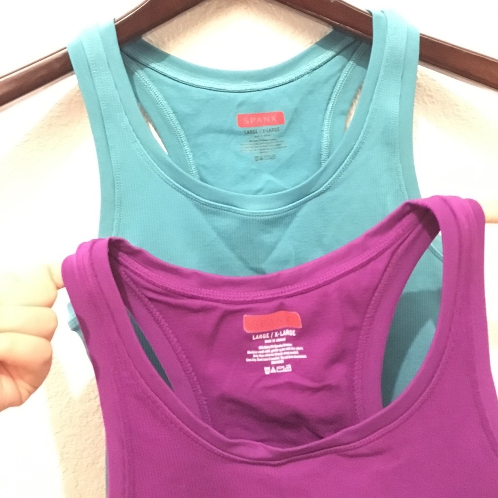 2 Spanx tank tops in great condition