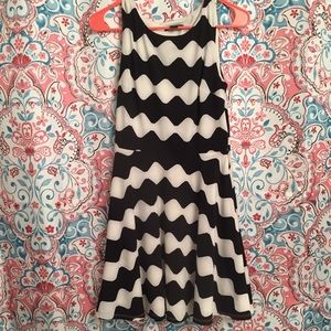 Wave stripped dress