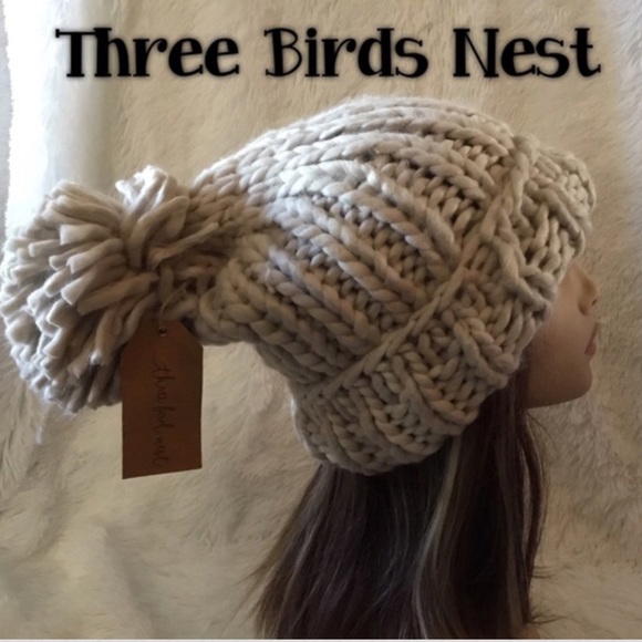 Three Bird Nest Accessories - Knitted Hat