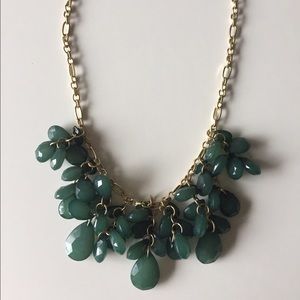Emerald green statement necklace