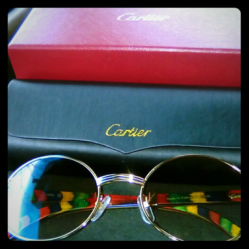 Cartier deco Buffs peacock wood 57*22*135