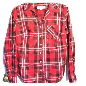 😻Red Plaid Button Down😻
