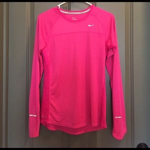 Pink Nike workout shirt