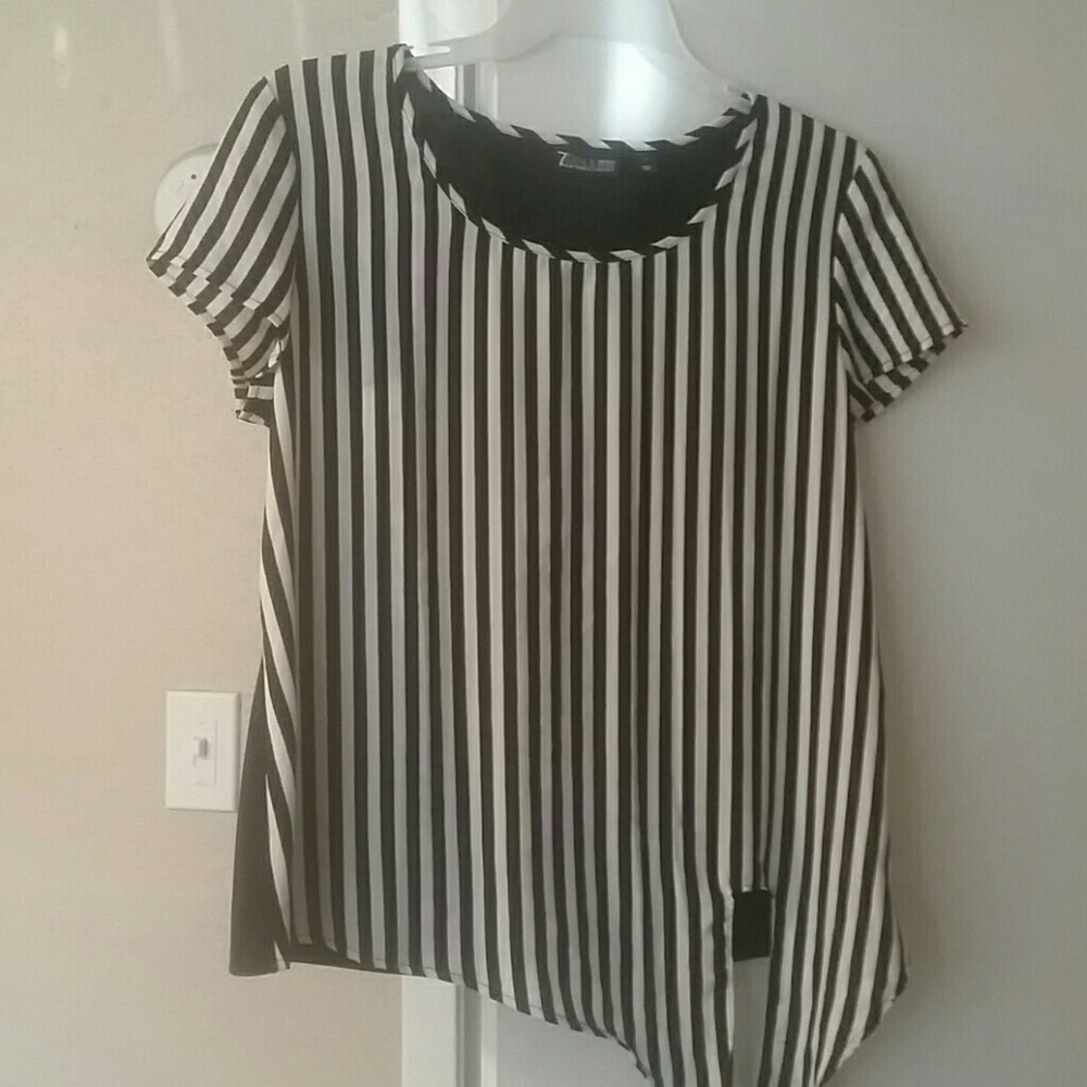 Black and white striped shirt