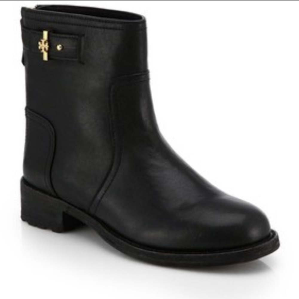 NWT Tory burch Selena leather ankle boots black