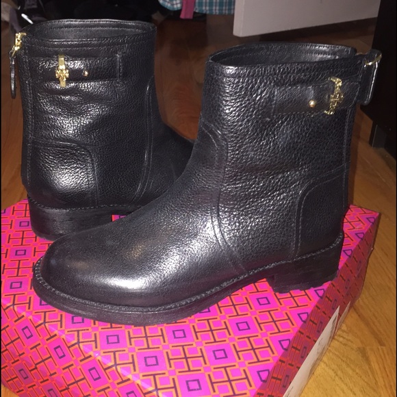 NWT Tory burch Selena leather ankle boots black - Picture 4 of 11