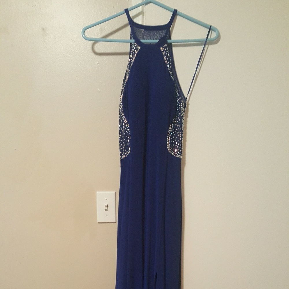 Royal blue long dress