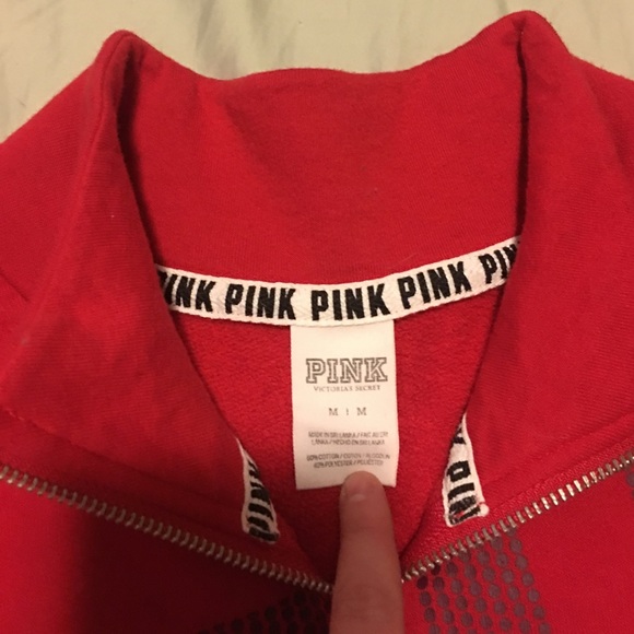 Victoria Secret Pink Half Zip - Picture 2 of 2