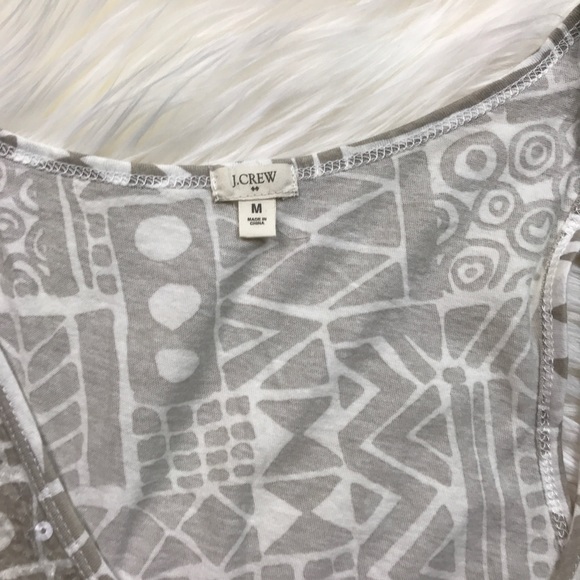 J. Crew Factory Tops - J. Crew Factory Sequin Shapes Grey Print Tank J. Crew Factory Tops - J. Crew Factory Sequin Shapes Grey Print Tank