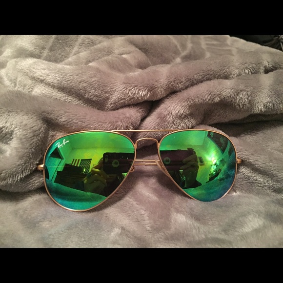 Green lens ray bans