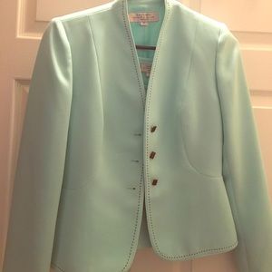Tahari 3-piece turquoise suit