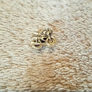 Sterling Silver Motorcycle Bracelet Charm