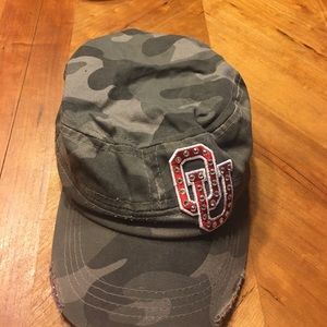 OU distressed/blinged hat!
