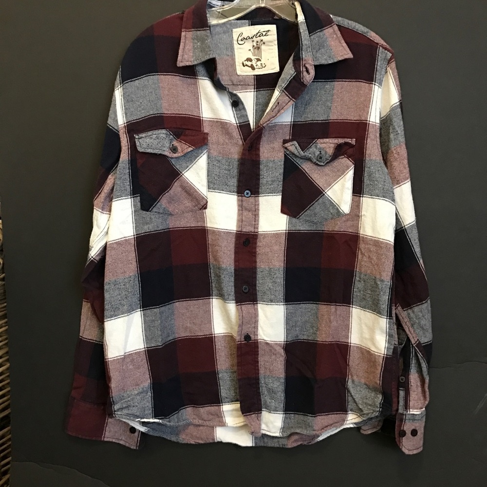 Burgundy flannel