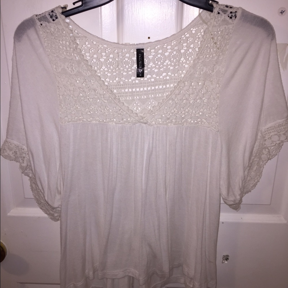 White lace top