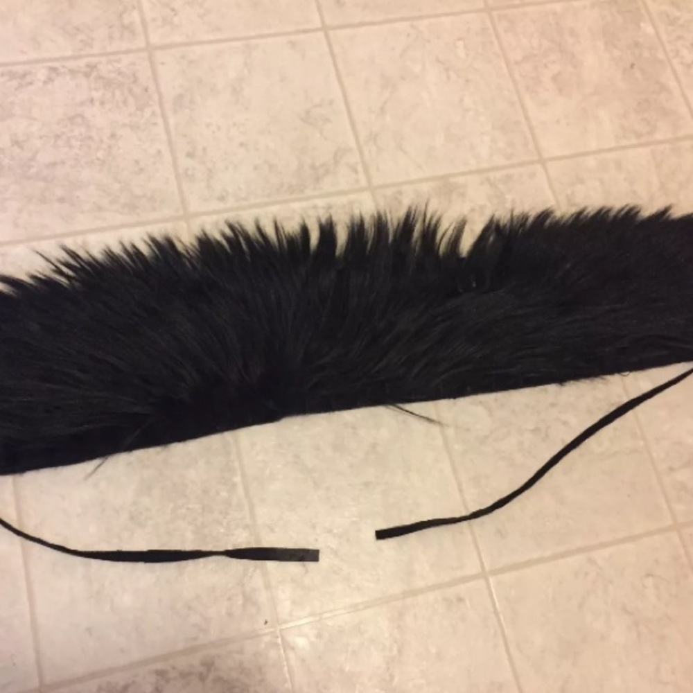 SOLD Ann Demeulemeester rare black goat fur collar - Picture 8 of 8