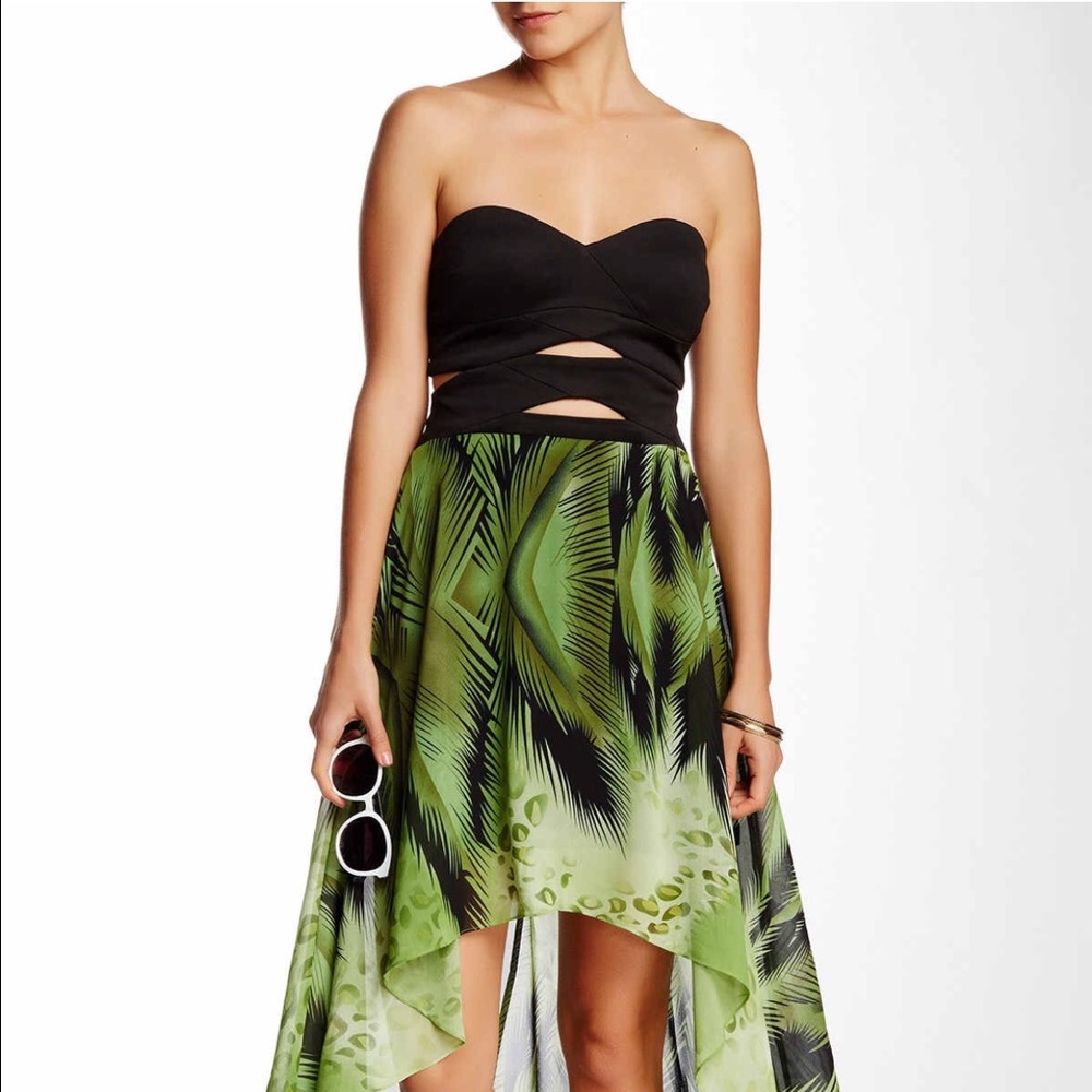 Sienna Rose hi low dress zip up back