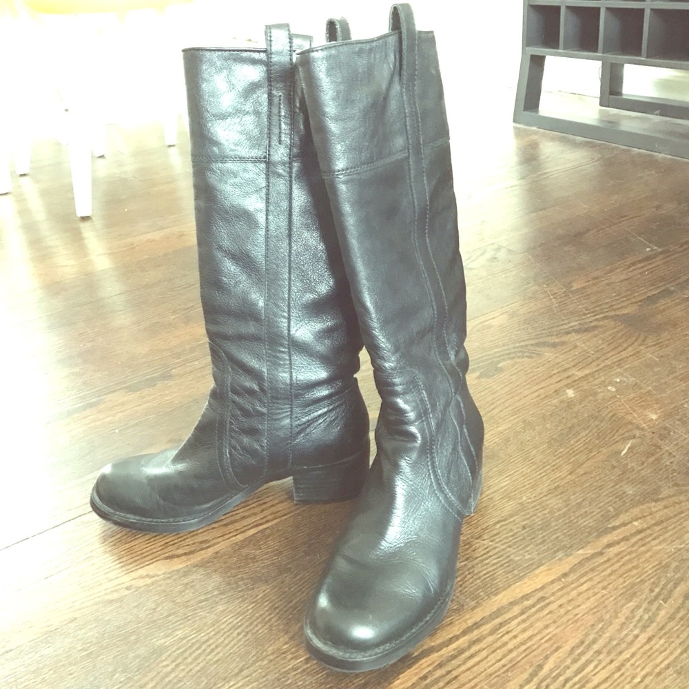 Sole Society Black Riding Boots