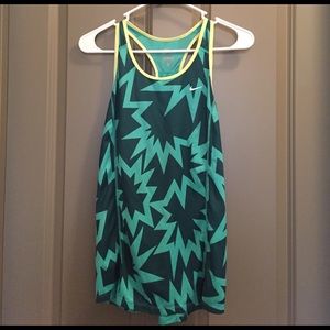 Green Nike work out tank top