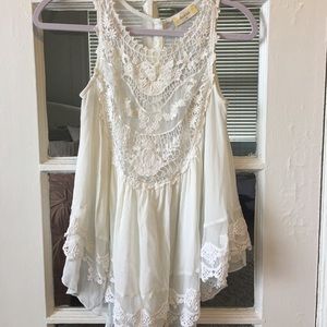 Lace White Top