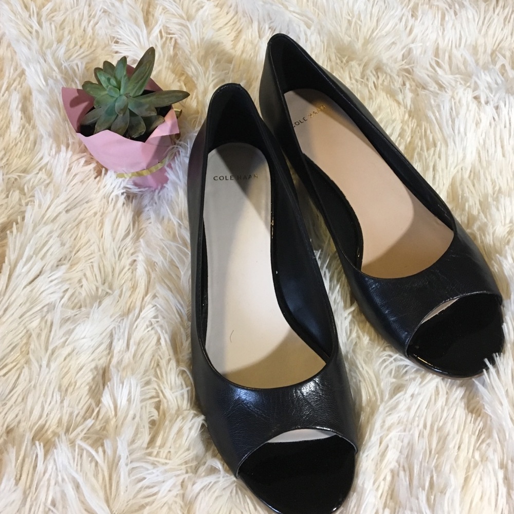 Cole Haan black wedge