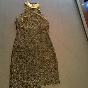 Fabulous BlackTie Oleg Cassini beaded dress